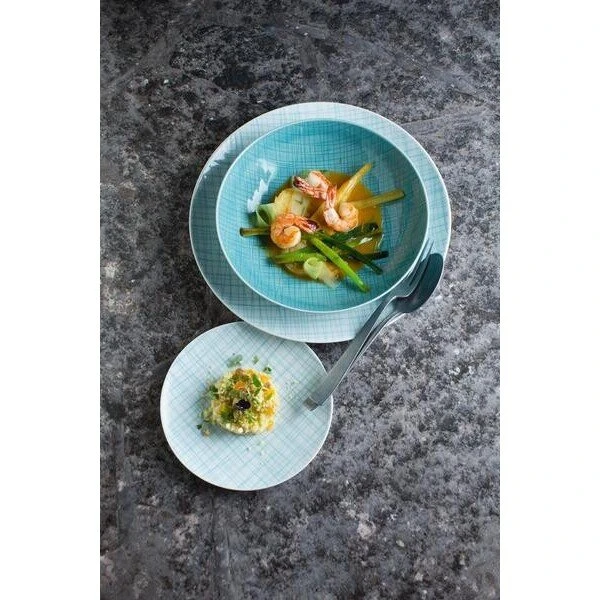 Rosenthal Teller Flach 27 Cm Mesh Aqua 2 Rosenthal Teller Flach 27 Cm Mesh Aqua – Bild 2