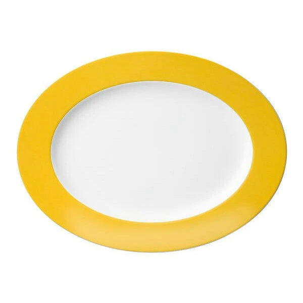 Thomas Platte 33 Cm Oval Sunny Day Yellow Yellow 1 Thomas Platte 33 Cm Oval Sunny Day Yellow Yellow